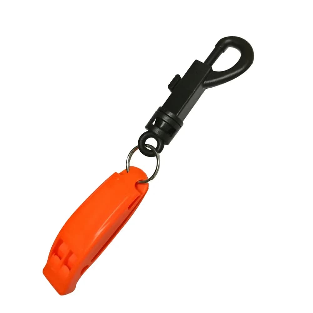 Sifflet de sécurité avec clip pour la navigation de plaisance, le camping, la randonnée, la chasse,