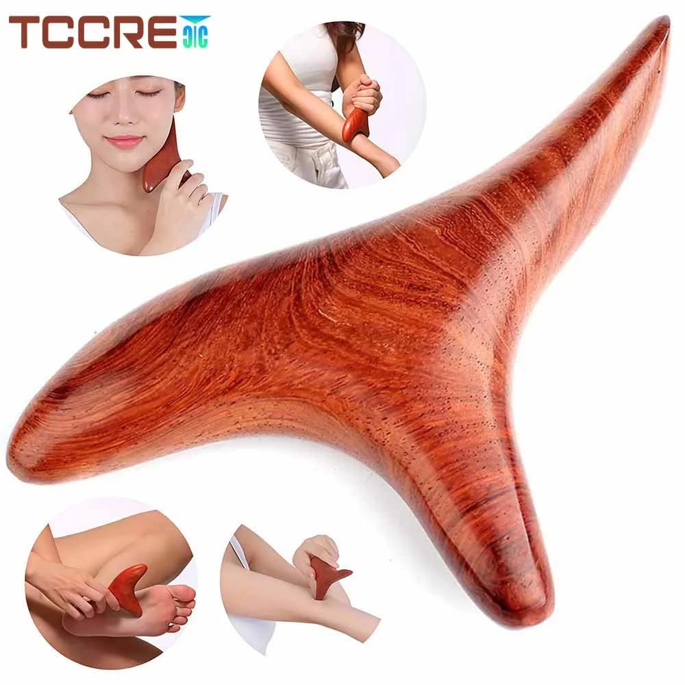 Outils Gua Sha de Massage à Point de déclenchement en bois, outils professionnels de Drainage lympha