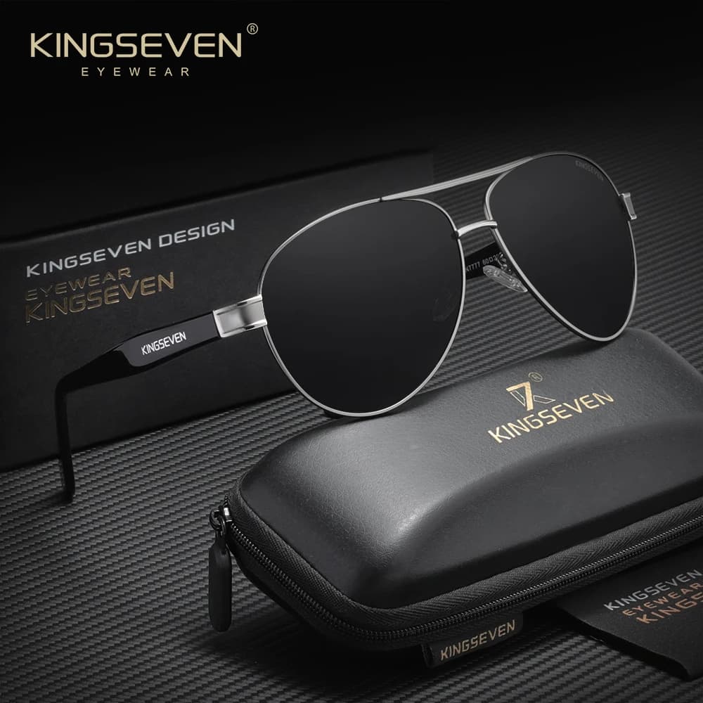 KINGSEVEN rétro mâle lunettes de soleil hommes Piltot lunettes de protection en plein air conduite c