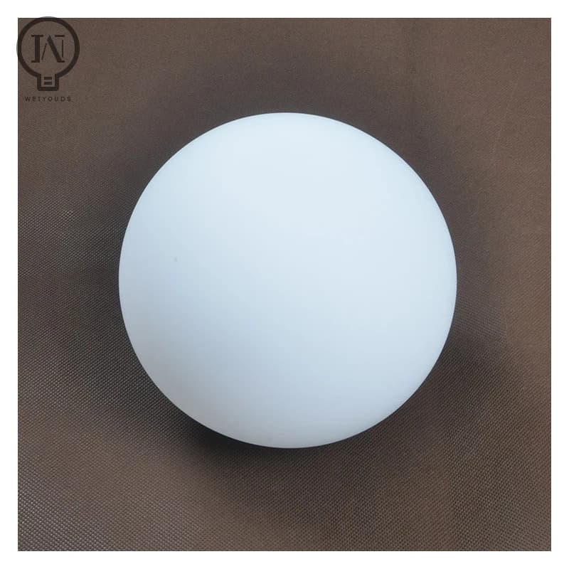 Abat-jour en verre blanc, abat-jour Globe laiteux, couvercle de lumière rond D10cm D12cm D15cm D20cm