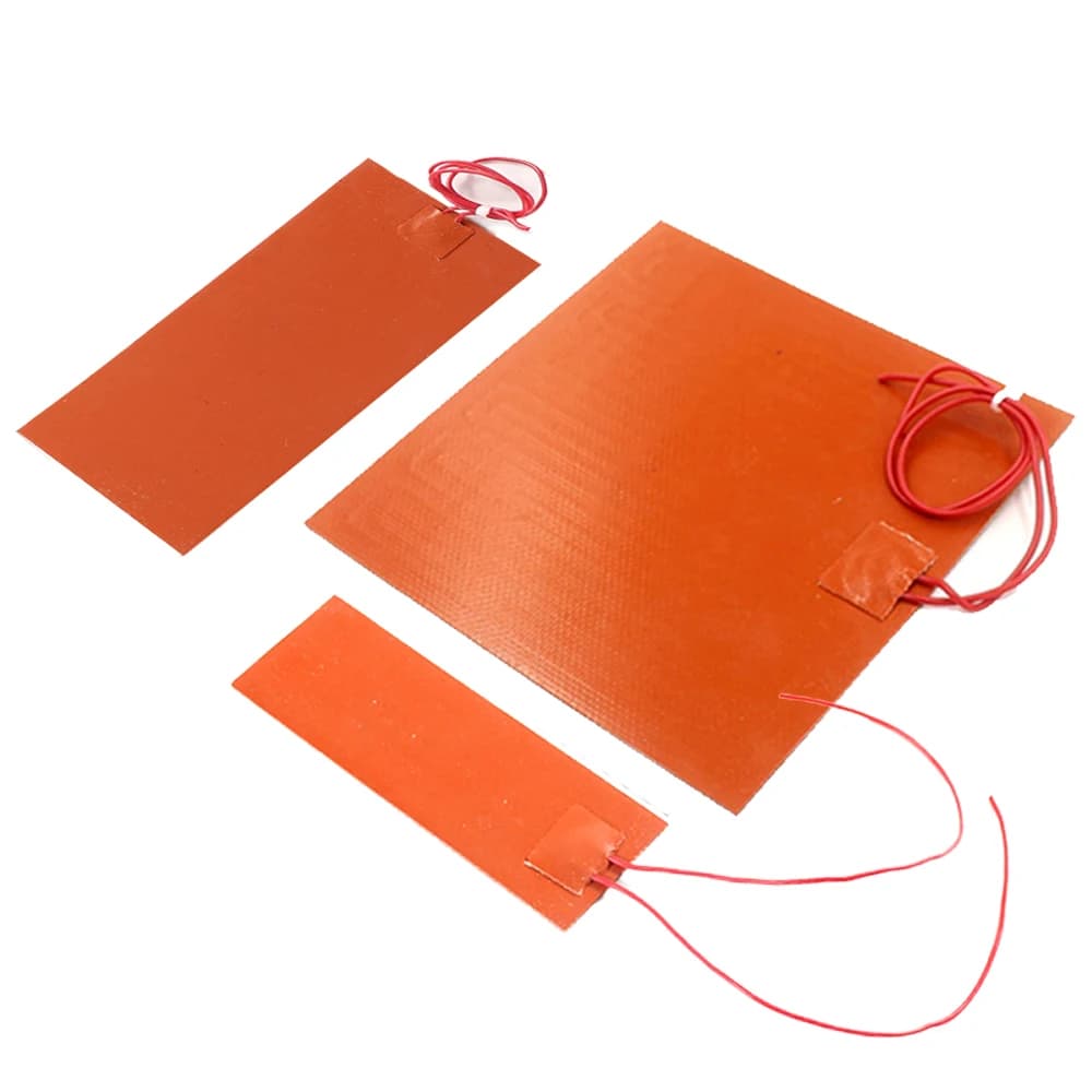Coussin chauffant en caoutchouc de Silicone 12V 220V, bande chauffante plate, lit chauffant carré, F