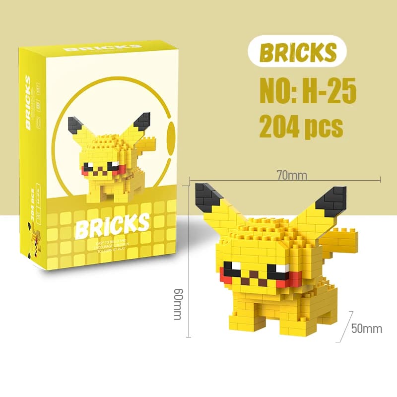 Blocs de construction Pokémon Gengar, personnage de dessin animé, modèle Pikachu Charizard, cadeaux 