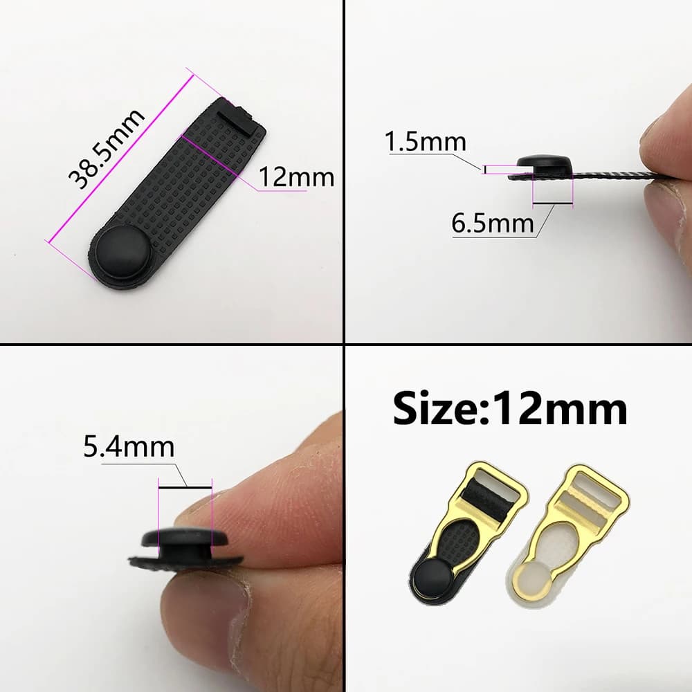 Pièces de rechange en plastique, Clips de jarretelles, réparation de Film, boucle Susp, caoutchouc T
