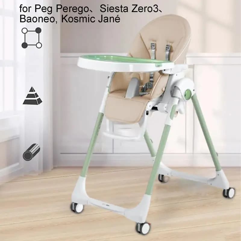 Housse de chaise de salle à manger en cuir PU, housse de siège souple et multifonctionnelle pour béb