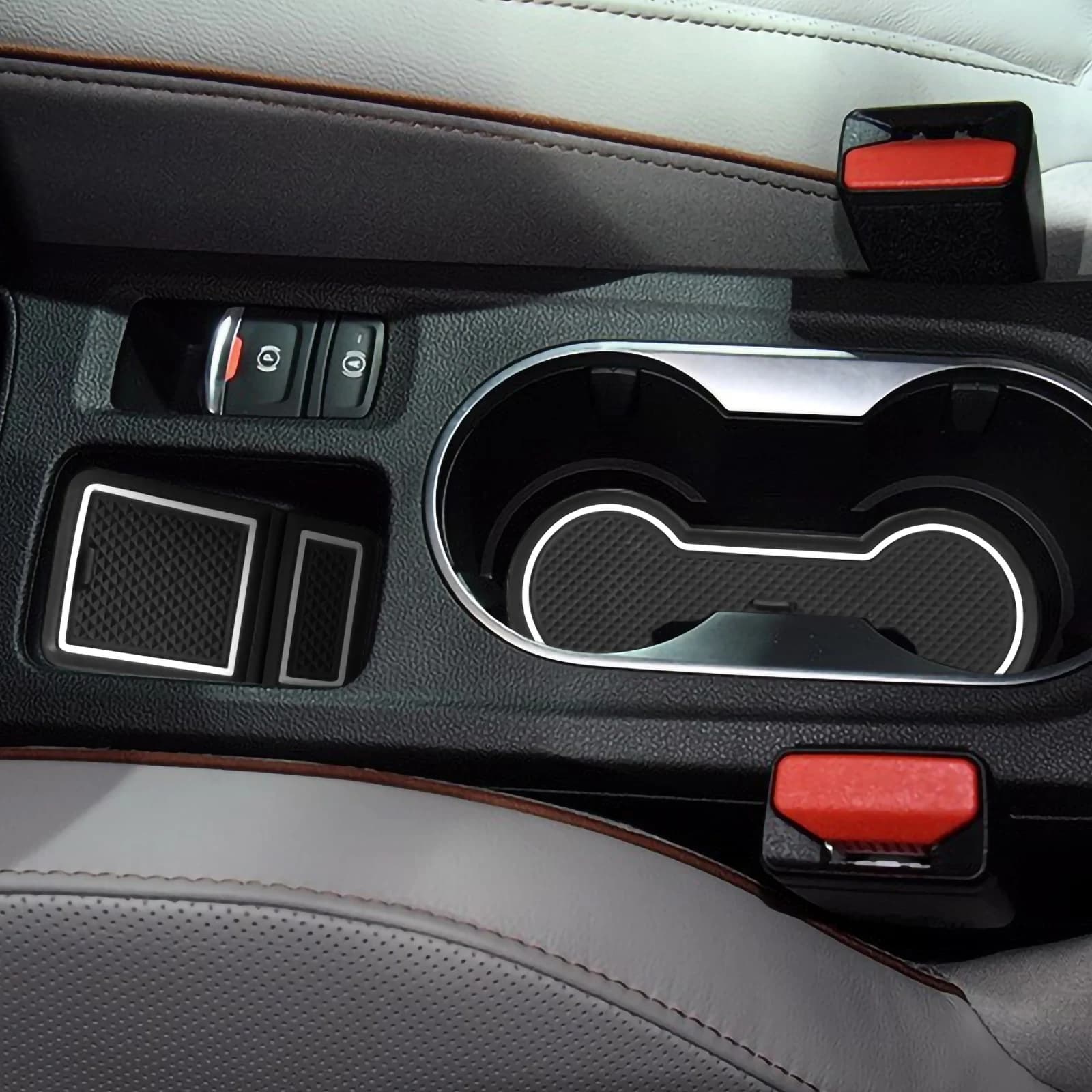 Tapis antidérapant pour fentes de porte et compartiments de rangement pour Renault Captur 2 (seuleme