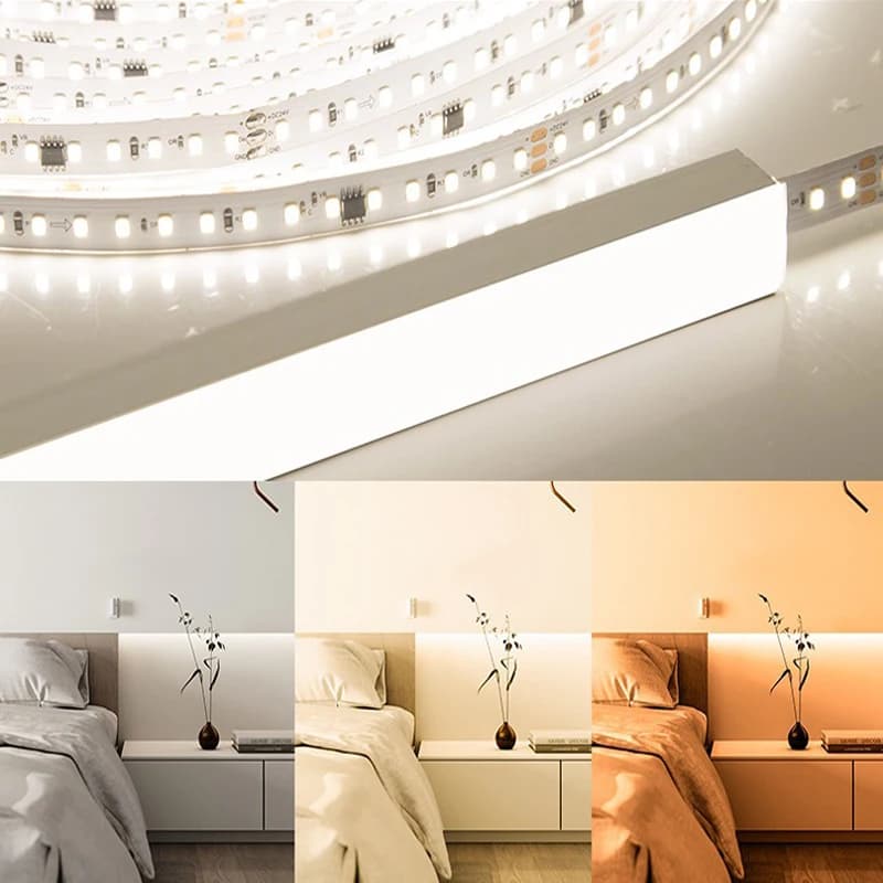 Bande lumineuse LED AC 220V 2835 1-20m 120LED s/m, haute luminosité 220V, blanc/blanc chaud/blanc na