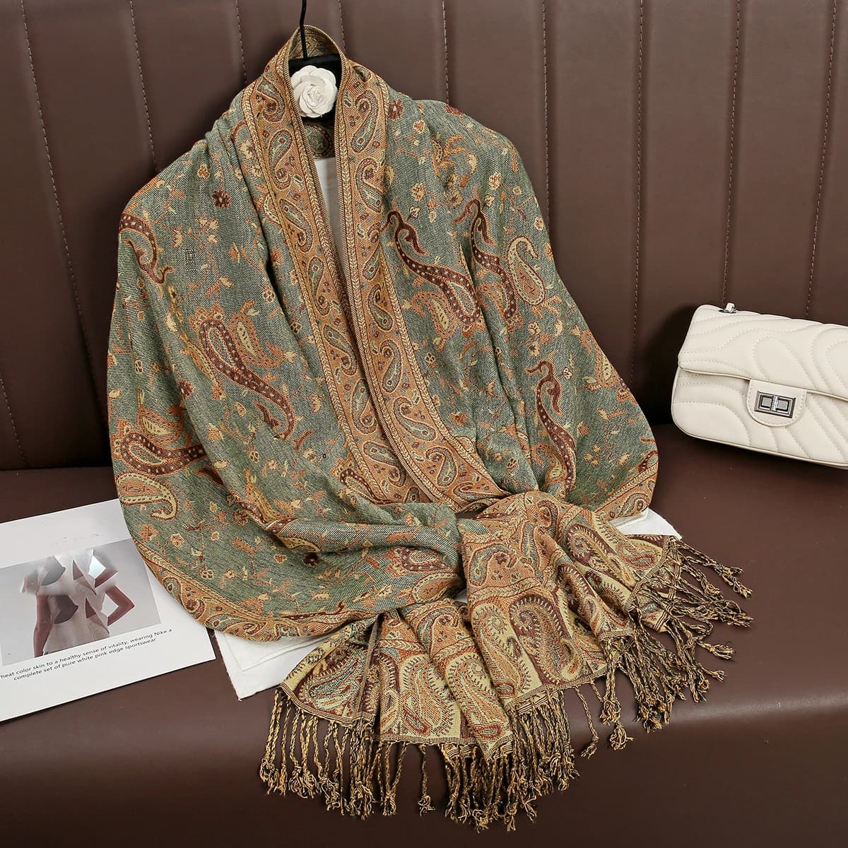 Marque de luxe automne cachemire Pashmina châle dame Wrap chaud hiver foulards Design imprimé femme 