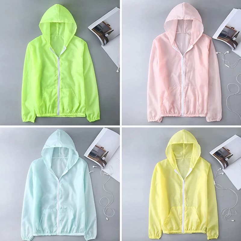 Manteau de Protection solaire respirant à séchage rapide pour femmes et hommes, manteaux légers pour