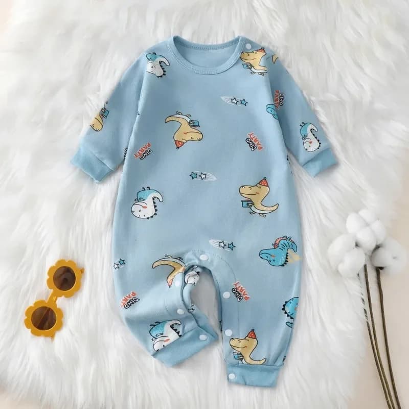 Barboteuse pour nouveau-né, 100% coton, pour fille et garçon de 0 à 18 mois, mignon, manches longues
