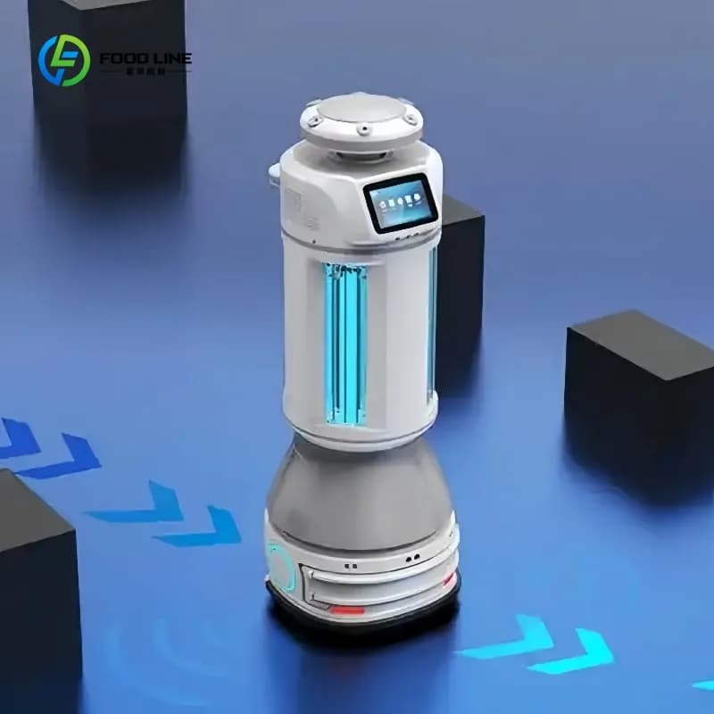 Robots de désinfection commerciaux personnalisés, nettoyage et désinfection 2 en 1, équipement de dé