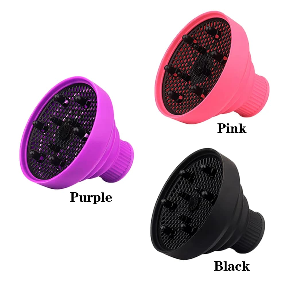 Diffuseur de cheveux pliable, accessoire pour sèche-cheveux, diffuseur Portable en Silicone pour che