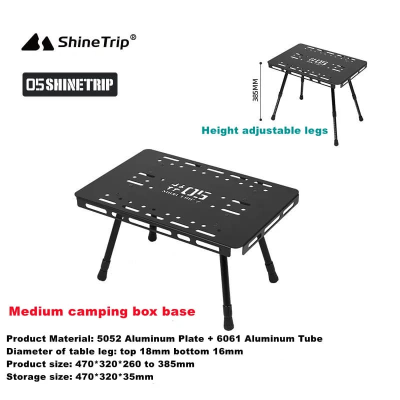 Boîtes de rangement de camping en plein air, boîtes en aluminium Dulaluminum, assemblage gratuit mul