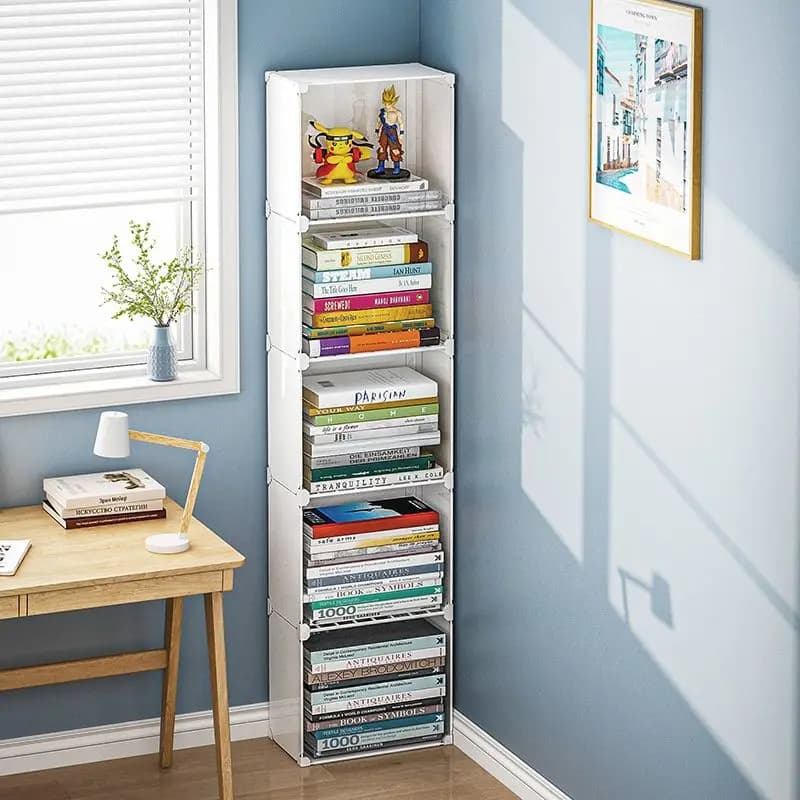 Bibliothèque flottante pour le nettoyage, meubles de maison, étagère de librairie, stockage multi-ét