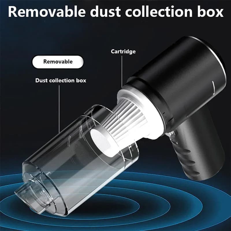 Aspirateur de voiture sans fil portable, mini souffleur de poussière, collecteur de poussière, aspir