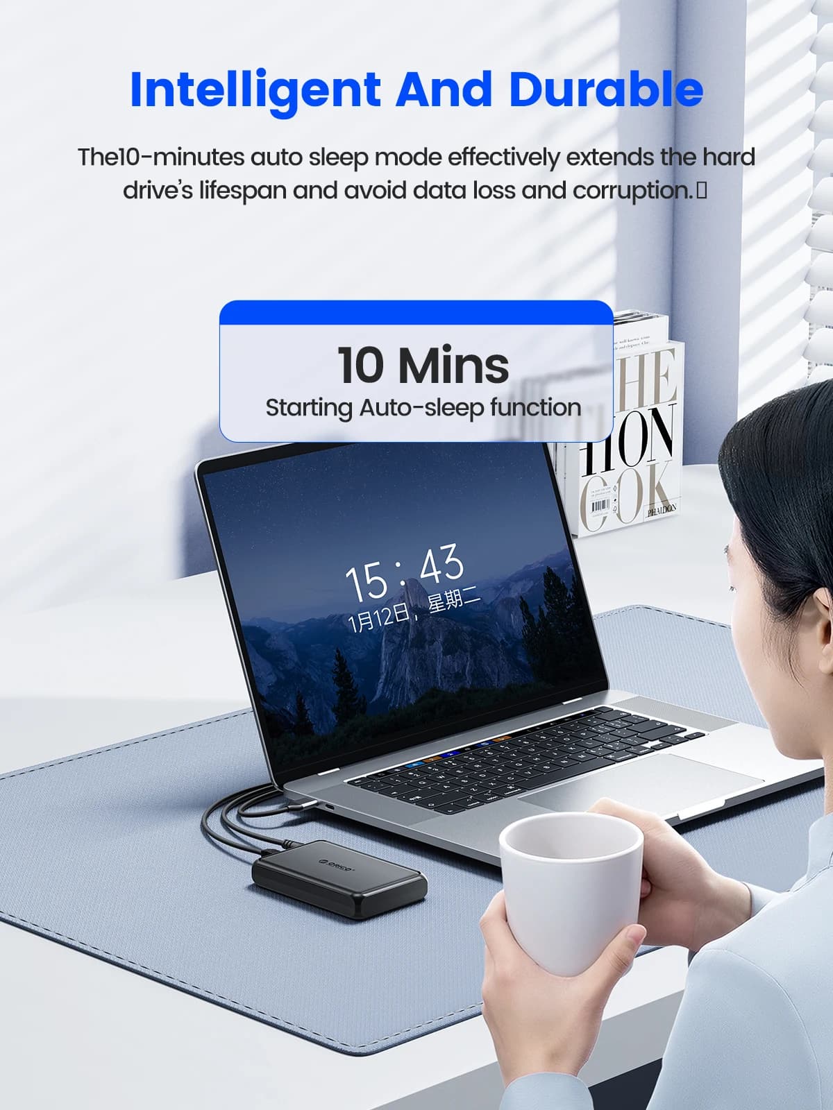 ORICO 3.5 "type-c boîtier de disque dur 5Gbps SATA vers USB3.0 USB3.1 boîtier de disque dur pour SSD