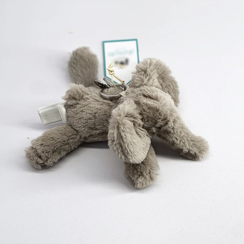 JELLYCAT Porte-clés en peluche ballon de golf, porte-clés en peluche raisin, peluche méduse, hippopo