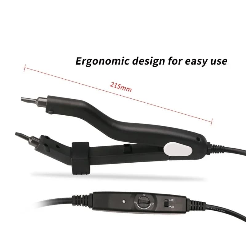 Pince pour extensions de cheveux, pointe chauffante intelligente, outils d'extension de cheveux prof
