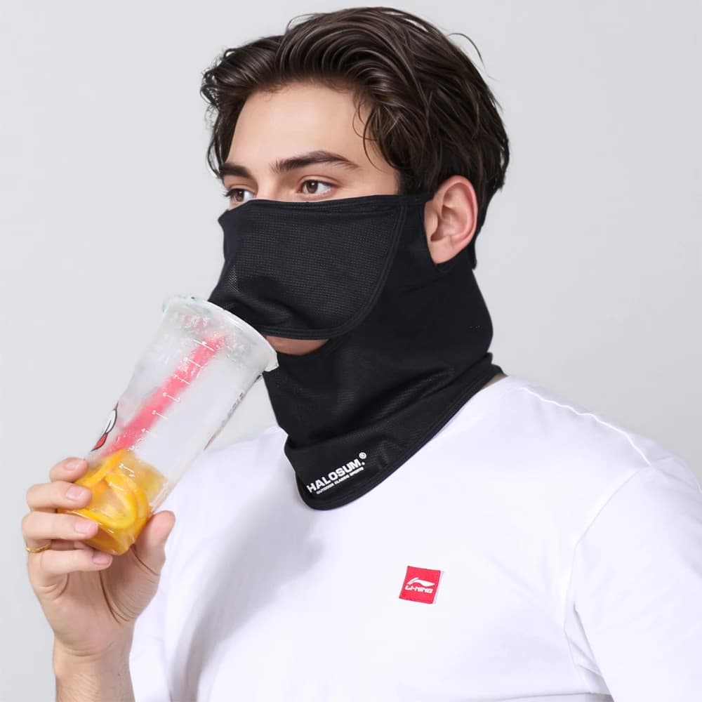 Masque de Protection solaire en soie glacée pour hommes et femmes, Protection UV d'été, guêtre de co