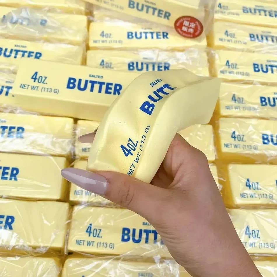 1-5 PIÈCES Jouet Squishy Bâton de Beurre à Remontée Lente, Jouet à Presser Anti-Stress, Cadeau Relax