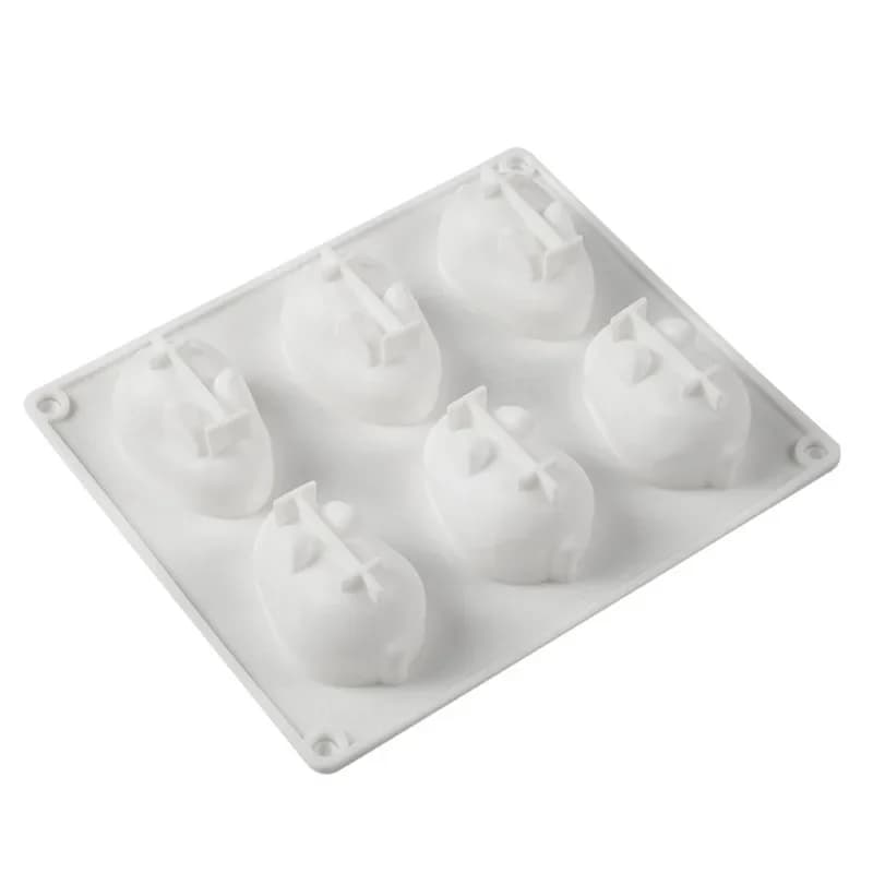 Moules à gâteaux lapin 3D en Silicone, moules de décoration de cuisson pour la cuisson de Mousse à D
