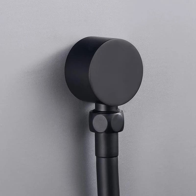 Connecteur de tuyau de douche rond en laiton, coude d'alimentation murale, accessoires de sortie d'e