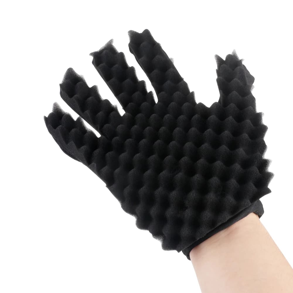 Ensemble de 2 pièces de longues broches en acier inoxydable, peigne à cheveux Afro, éponge à friser,