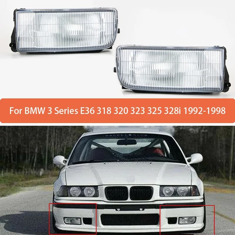 Feu antibrouillard pour pare-choc avant, avec ampoules, pour BMW série 3 E36 318 320 323 325 328i 19