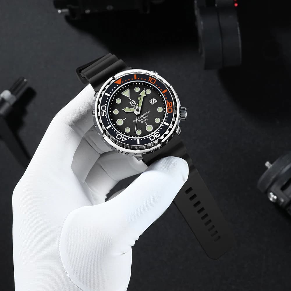 QINGXIYA – montre de sport à Quartz pour hommes, bracelet en Silicone, étanche, lumineuse, avec Date