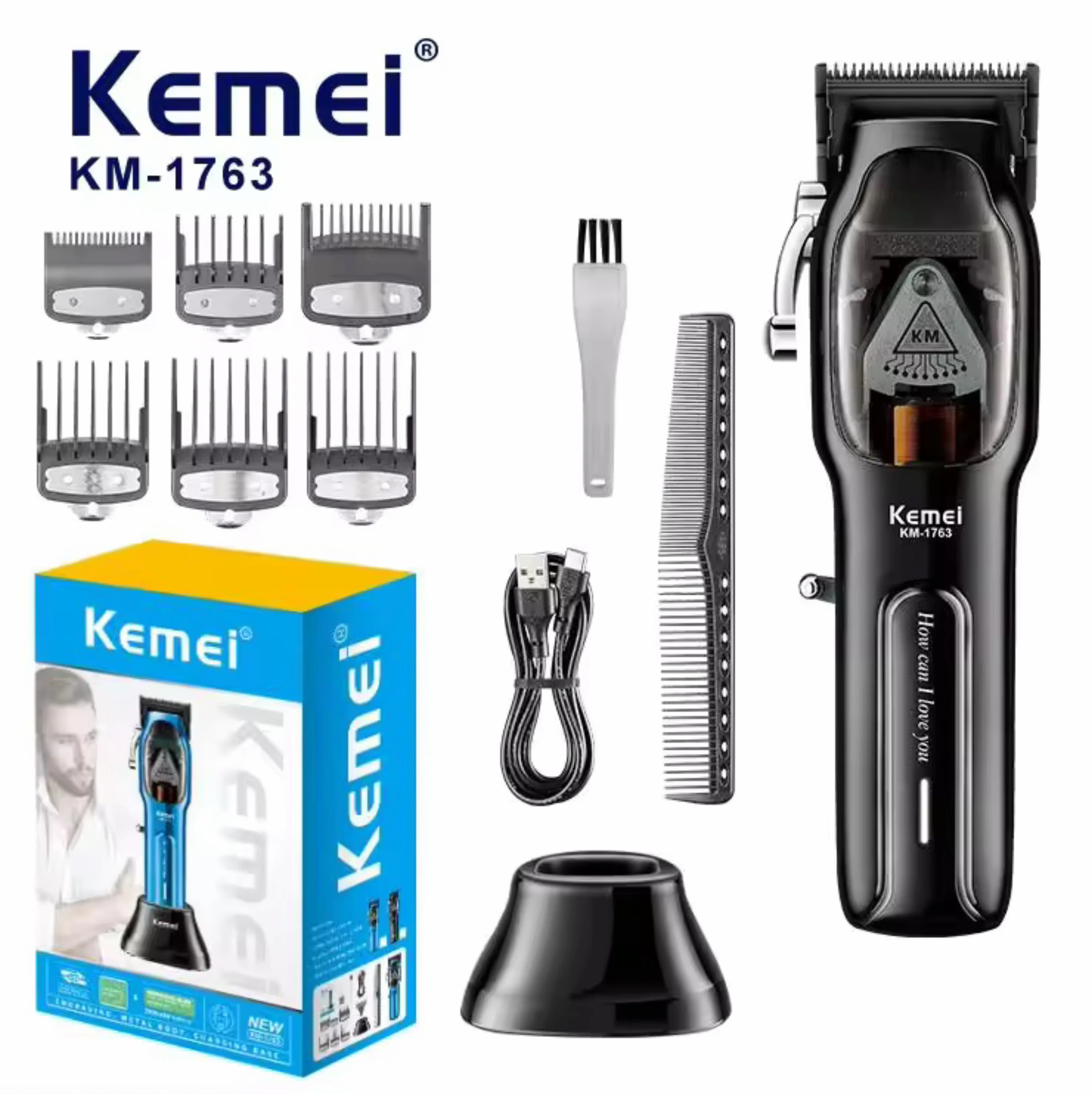 Kemei barbier moteur à grande vitesse 9000 tr/min tondeuse à cheveux électrique tondeuse à cheveux p