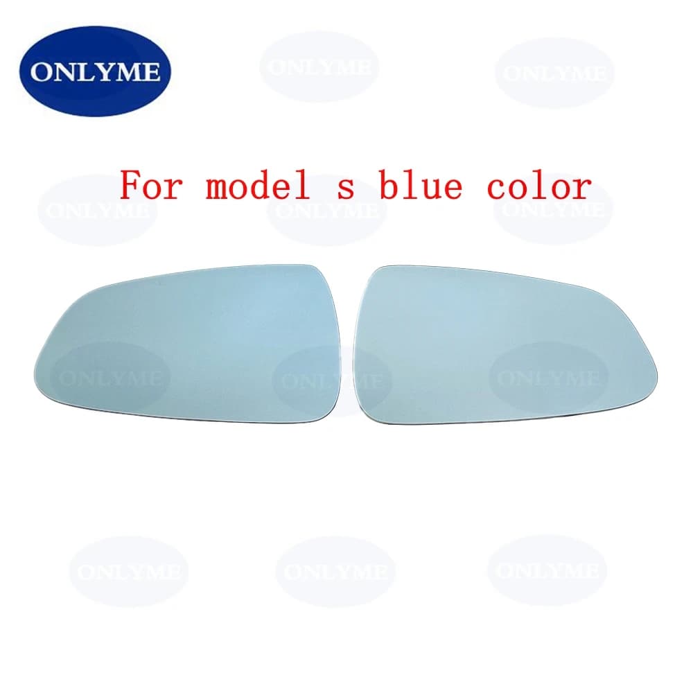 Miroir de voiture antireflet convexe bleu blanc, verre métropolitain pour les placements, modèle S 2