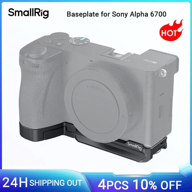 SmallRig-Plaque de base A6700 pour Sony Alpha 6700, plaque de dégagement rapide intégrée pour Arca, 