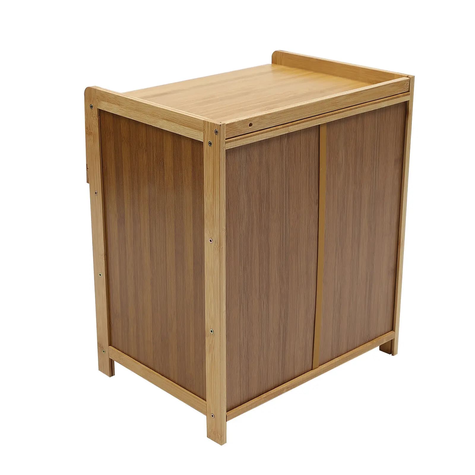 Table de chevet en bambou, avec étagère, style bohème, US