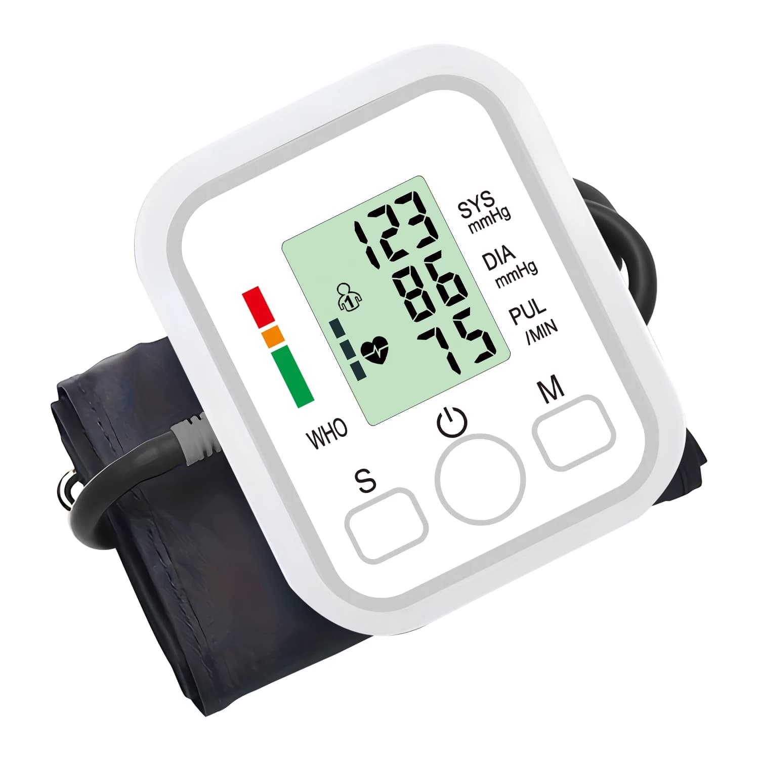 Kit de mesure de la pression artérielle, tensiomètre automatique pour le bras, sphygmomanomètre numé