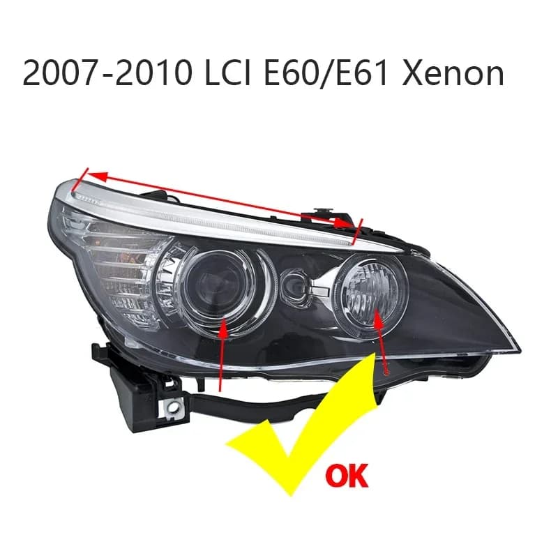 Anneau lumineux LED blanc Angel Eyes Canbus, 160W, éclairage de sauna pour BMW Série 5, E60, E61, LC