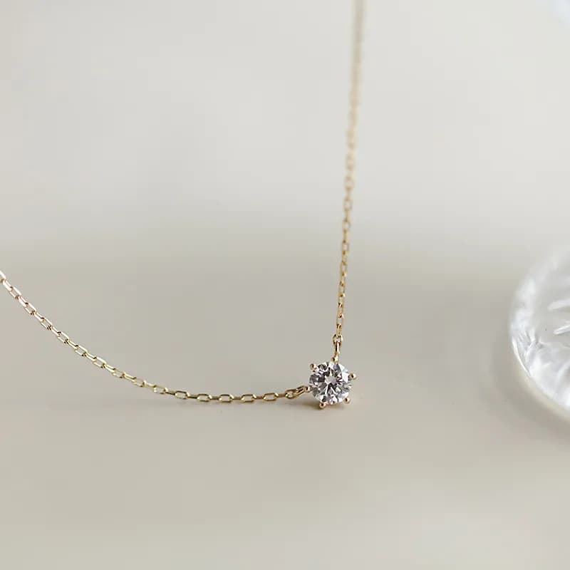 Collier en argent Sterling 925 plaqué or 14 carats, chaîne de clavicule polyvalente en Zircon scinti
