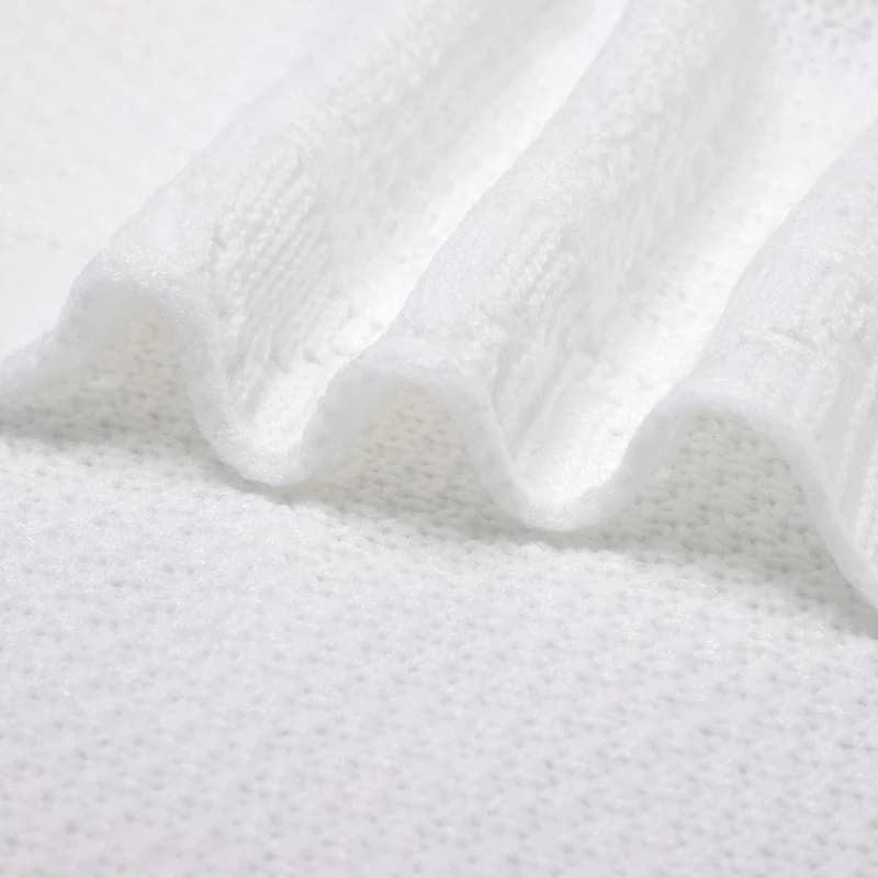 Couvertures tricotées pour bébé 100x80cm, légères et respirantes, pour nouveau-né, couette de récept