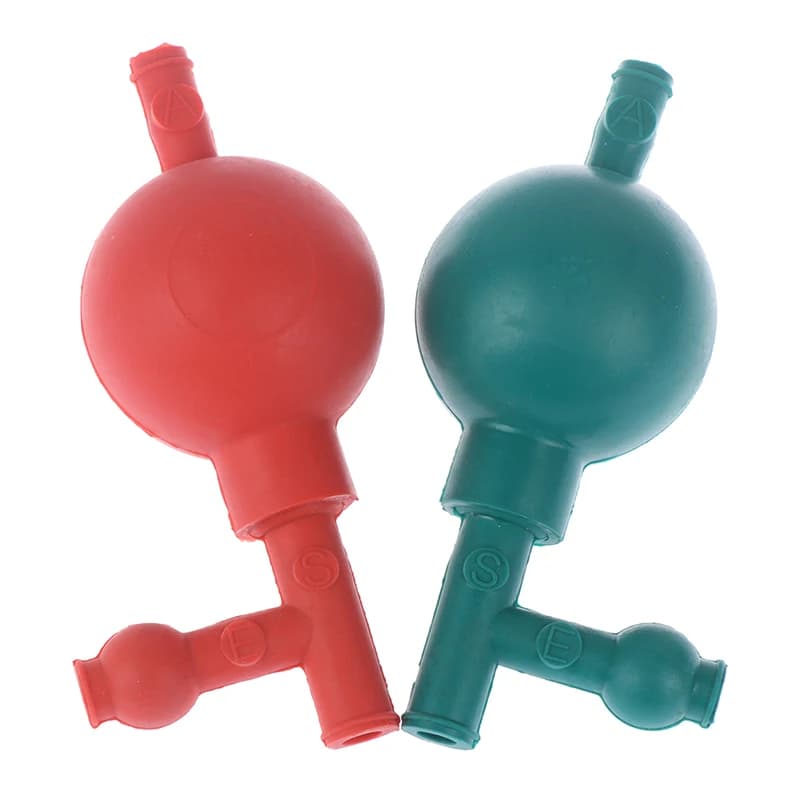 Ampoule d'aspiration en caoutchouc de laboratoire, remplissage de pipette quantitatif à pression sûr