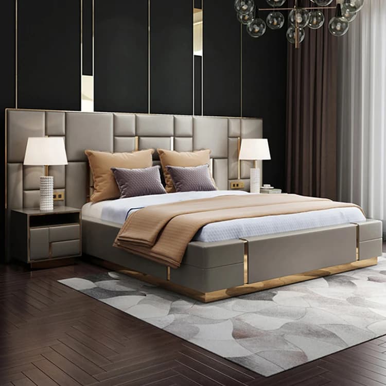 CH8831 Plus ensemble de chambre à coucher de haute qualité ensemble de lit ottoman de luxe moderne l