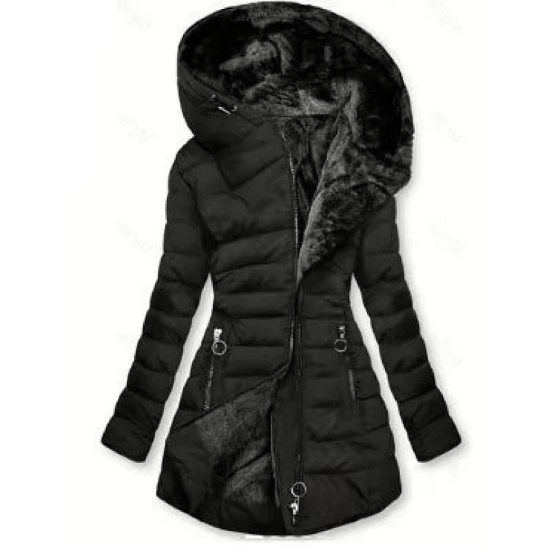 Nouvelle veste en coton mi-longue pour femme, collection automne-hiver 2026, cintrée, ajustée, à cap