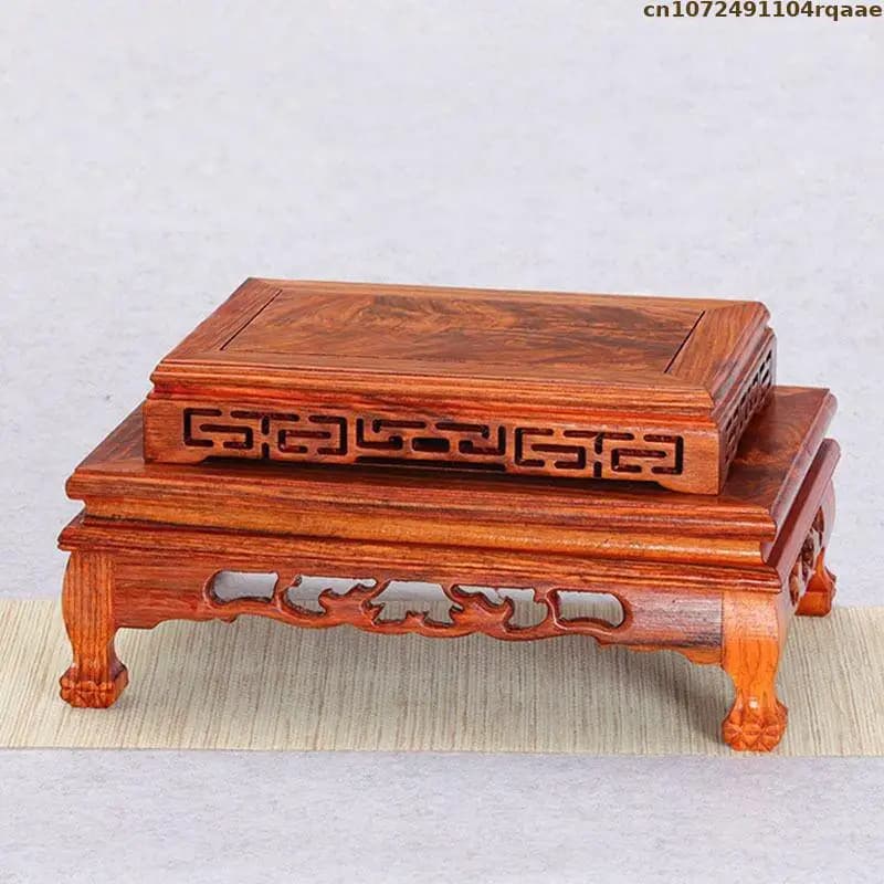 Pot de fleur debout avec socle en bois, étagère pour plantes bonsaï, table de tri, tour à bûches, éc