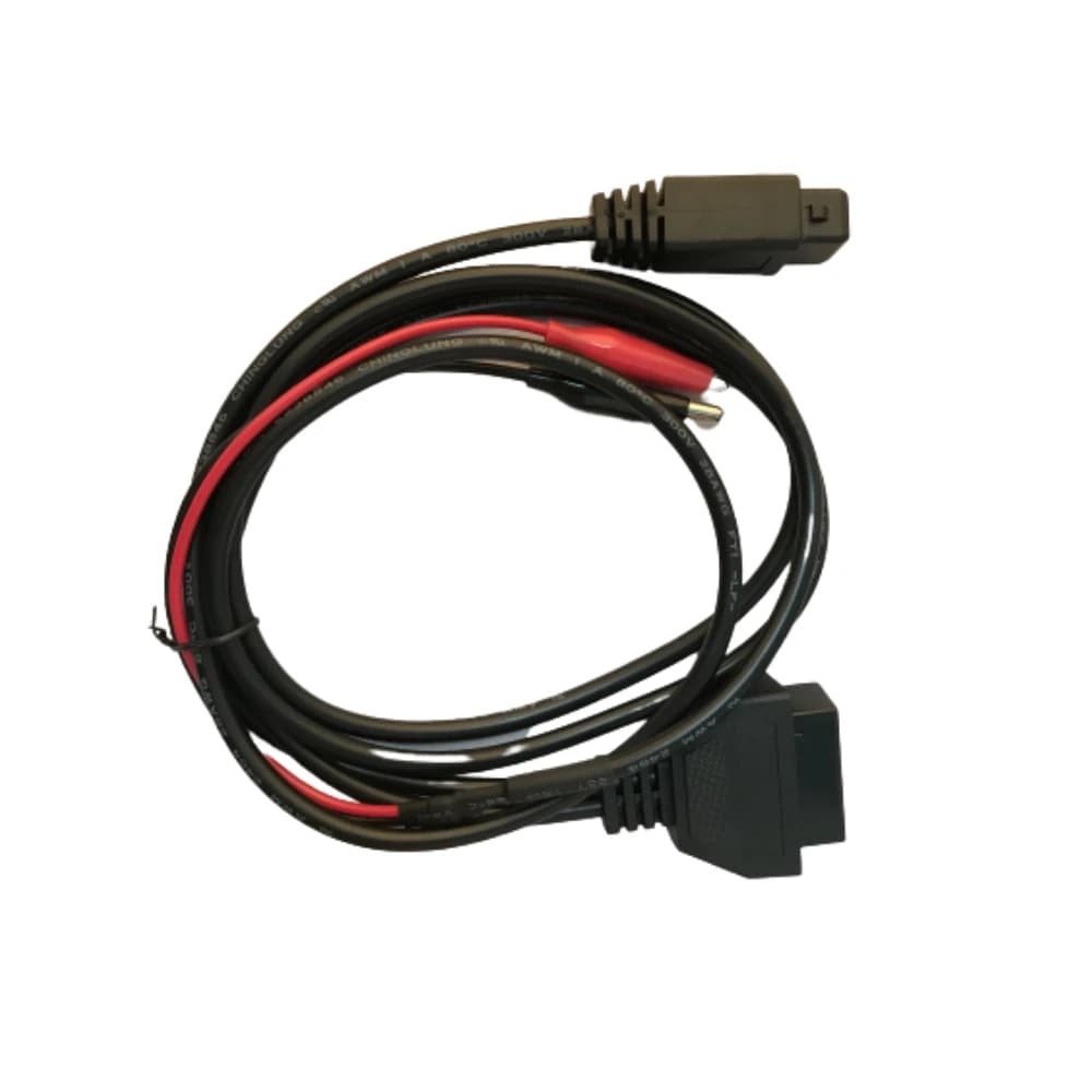 Câble adaptateur OBD2 2 broches vers 16 broches avec 2 pinces crocodiles pour diagnostic Peugeot/Cit