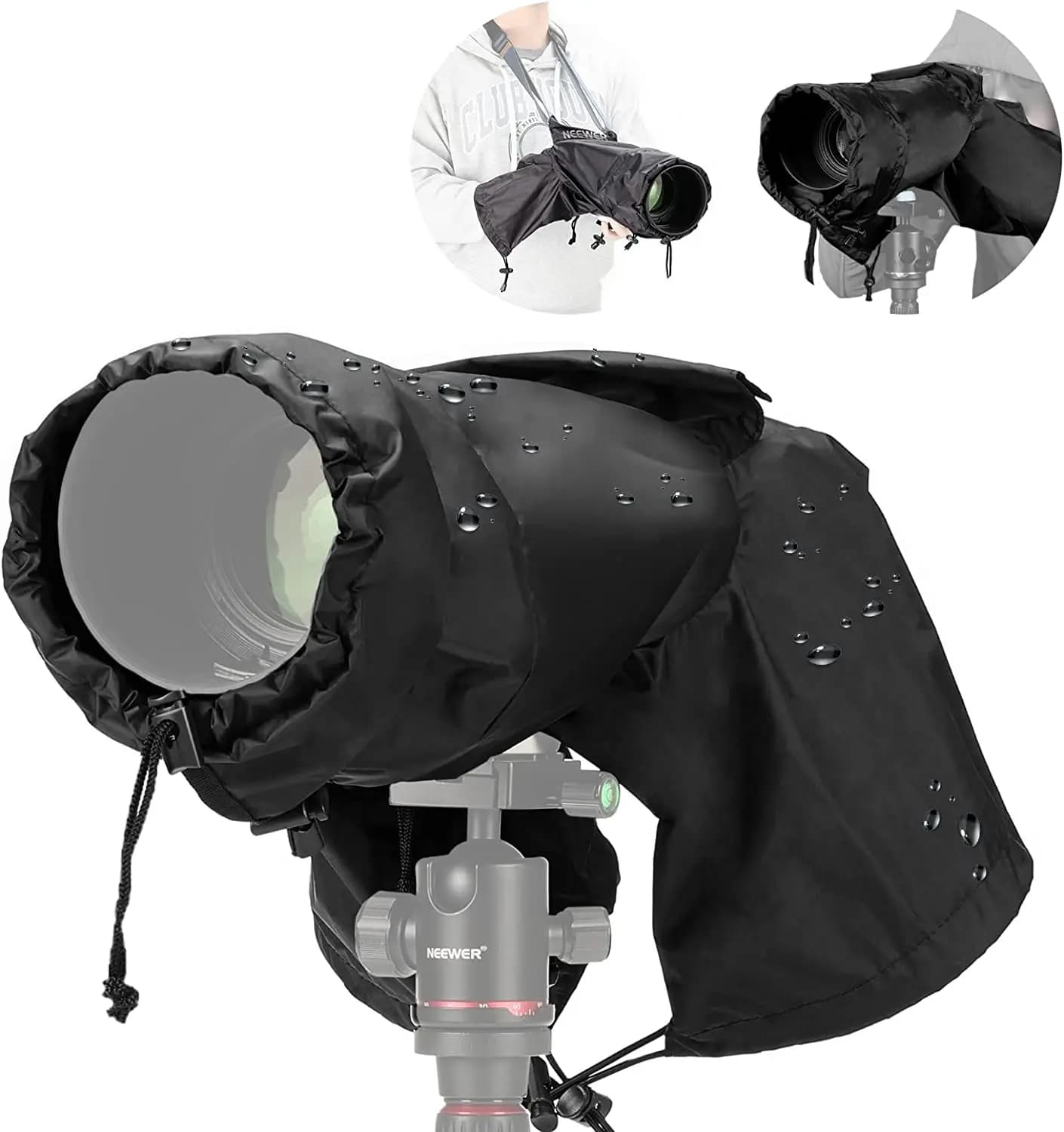 NEEpacks-Juste de Pluie pour Appareil Photo, Imperméable en Nylon Durable de Petite Taille pour Sony