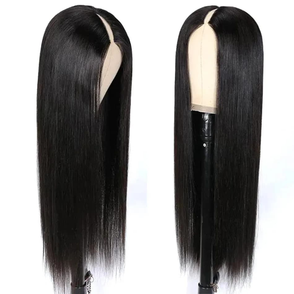 V partie perruques cheveux humains droite brésilienne perruques de cheveux humains pour les femmes n