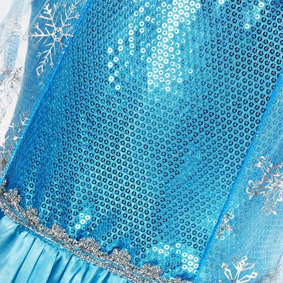 Costumes reine des neiges Elsa pour filles, Robe de bal de carnaval, vêtements de jeu pour enfants, 