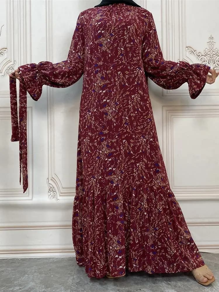 Abaya-Robe Longue Hijab pour Femme, Tenue Musulmane Modeste, Kaftans pour Ramadan, Turquie, Islam, A
