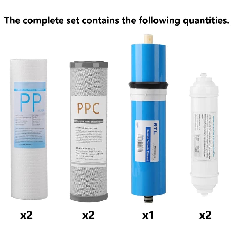 Filtre purificateur d'eau OSWNKW Compatible avec le remplacement d'élément filtrant RO600GPD