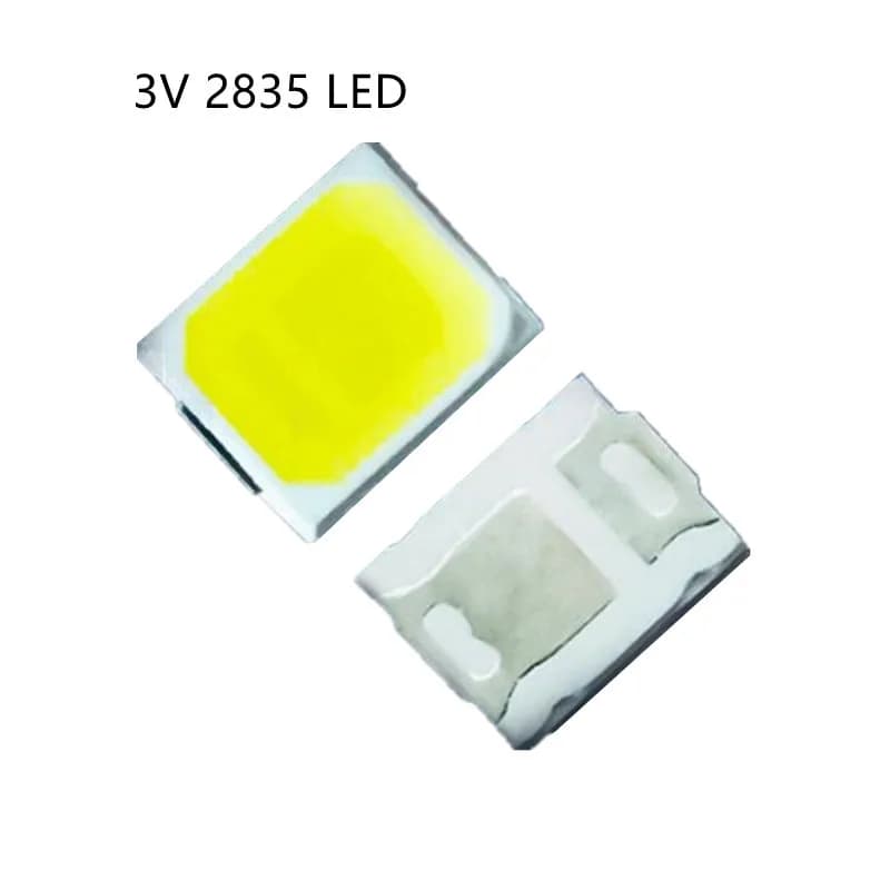 200 pièces LED perles 2835 SMD 1W 0.5W 0.2W 0.3W 18v 9v 6v 3v puce lumineuse blanc froid Diodes chau