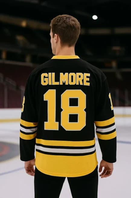Nouveau Maillot de Hockey Happy Gilmore 2 - Collection 2025-2026 - Col en V Manches Longues - Street