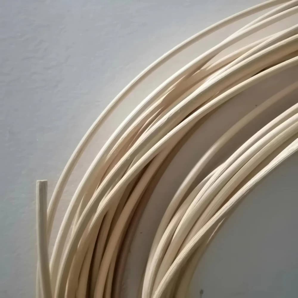 Bâton de canne à noyau en rotin naturel indonésien, diamètre rond de 10 mètres, meubles de maison, c