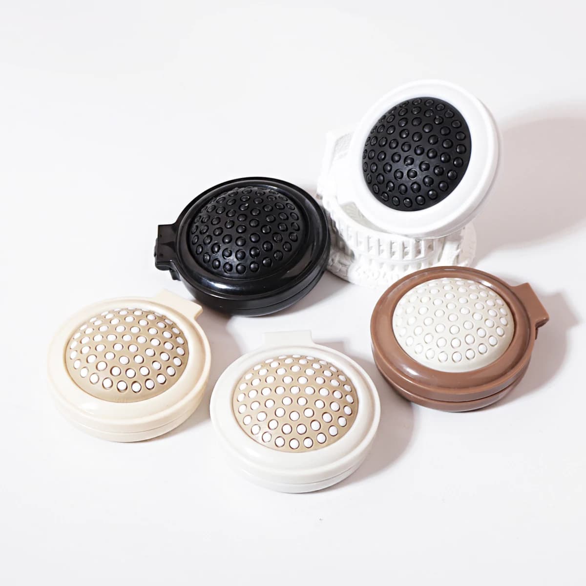 Mini miroir de massage à tête pliante, accessoires de coiffure antistatiques, brosse à cheveux porta